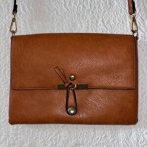 Unbranded Vegan Leather Crossbody/Clutch Flap Handbag